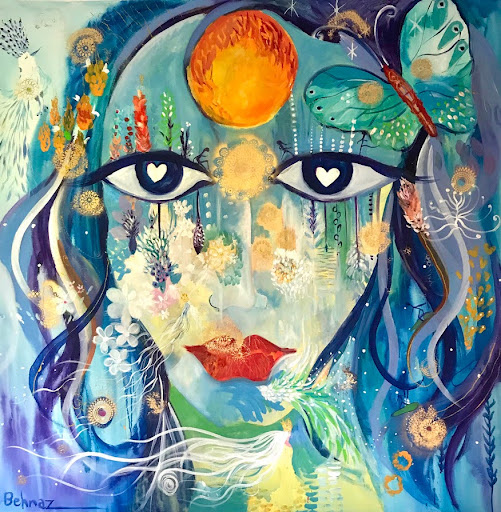 La mirada or Blue Lady